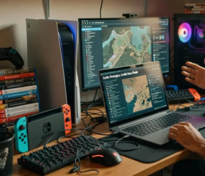 Giocatore soddisfatto dopo aver scelto una piattaforma gaming con l'aiuto di HilJuris